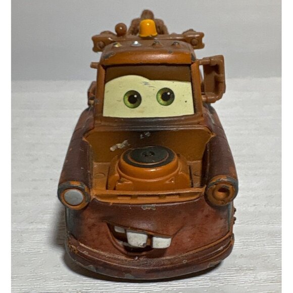 Disney Pixar Cars Tow Mater Diecast Toy Truck 3.5" Brown & Blue Vintage Look - Picture 6 of 10